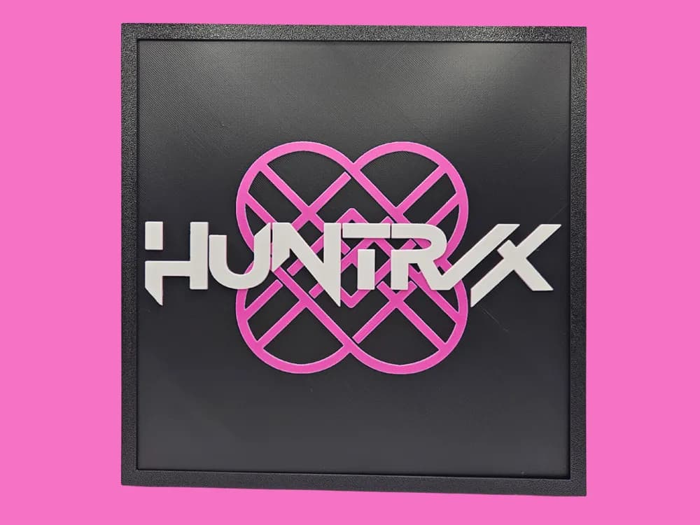 Huntrix Logo - Kpop Demon Hunters by Canadian Gamer HueForge model: Huntrix Logo - Kpop Demon Hunters by Canadian Gamer