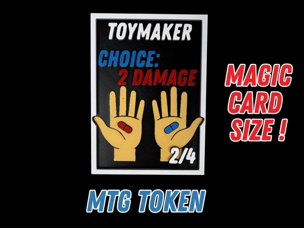 Celestial Toymaker - Magic the Gathering Token by Canadian Gamer HueForge model: Celestial Toymaker - Magic the Gathering Token by Canadian Gamer