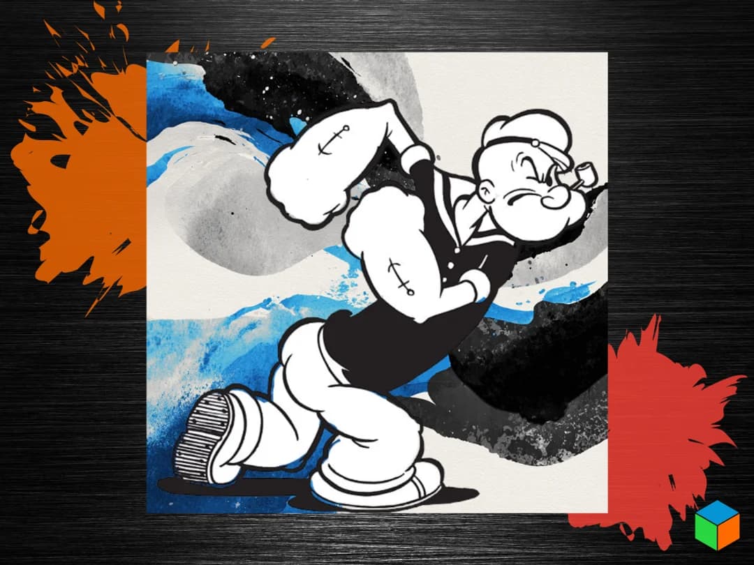 Popeye The Sailor Man by 3D Prints By Vic HueForge model: Popeye The Sailor Man by 3D Prints By Vic