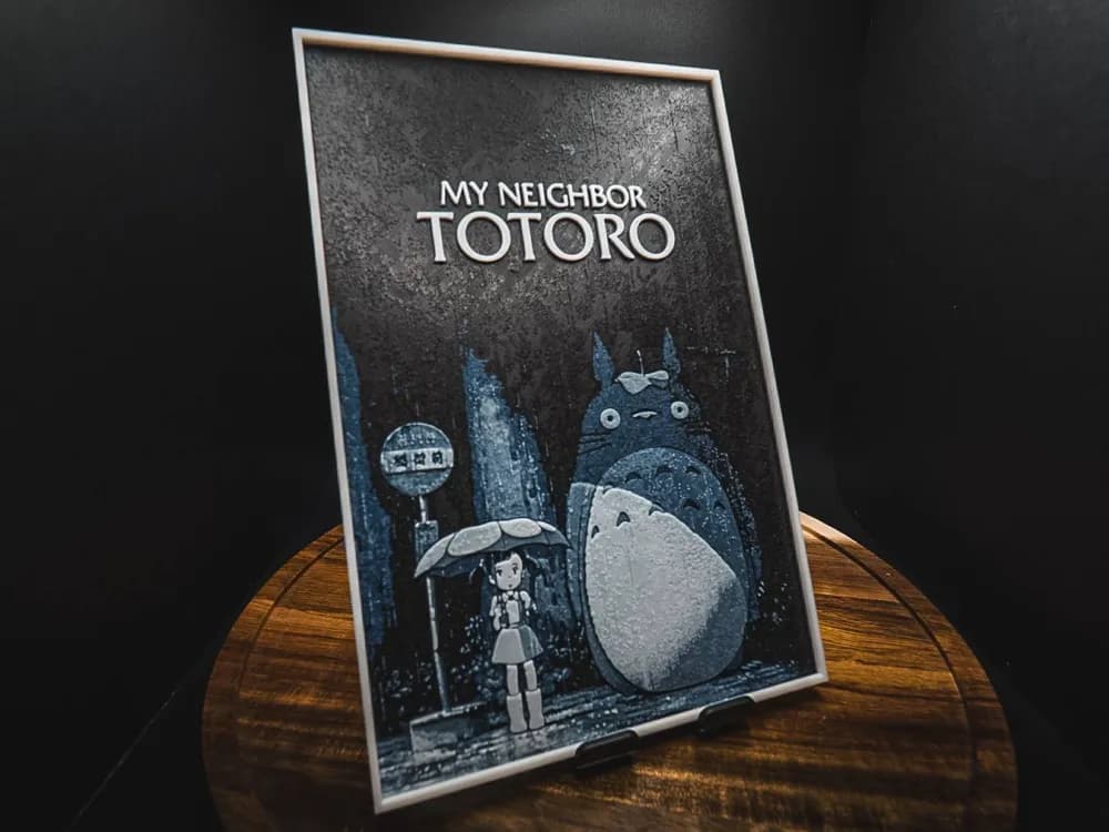My Neighbor Totoro (Movie Poster - HueForge) by HugheCraft HueForge model: My Neighbor Totoro (Movie Poster - HueForge) by HugheCraft