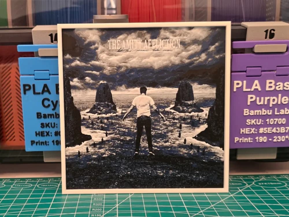 The Amity Affliction "Let the Ocean Take Me" Album by Lumpy3D HueForge model: The Amity Affliction "Let the Ocean Take Me" Album by Lumpy3D