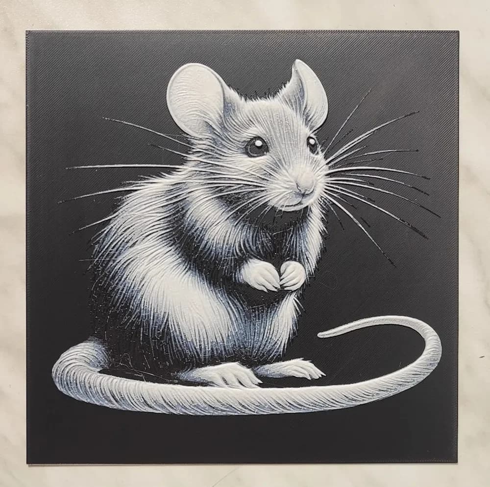 Mouse - Hueforge by BeaN HueForge model: Mouse - Hueforge by BeaN