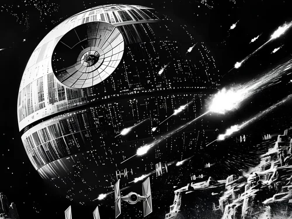 DeathStarBattle Hueforge 200x200 by Krave HueForge model: DeathStarBattle Hueforge 200x200 by Krave