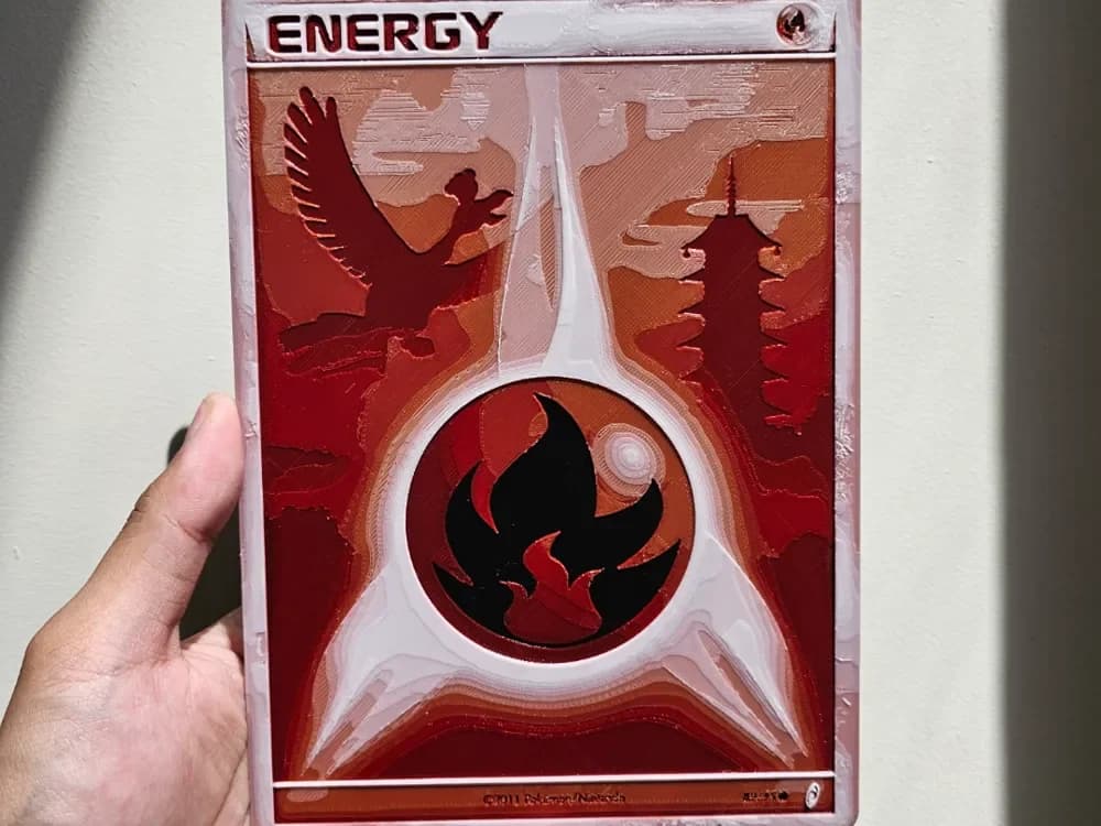 Fire Energy Call of Legends Pokemon Hueforge by Loki HueForge model: Fire Energy Call of Legends Pokemon Hueforge by Loki