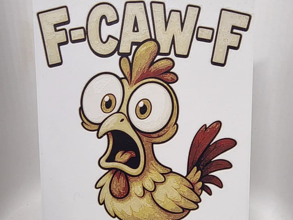 Funny Chicken Hueforge by Morganja HueForge model: Funny Chicken Hueforge by Morganja