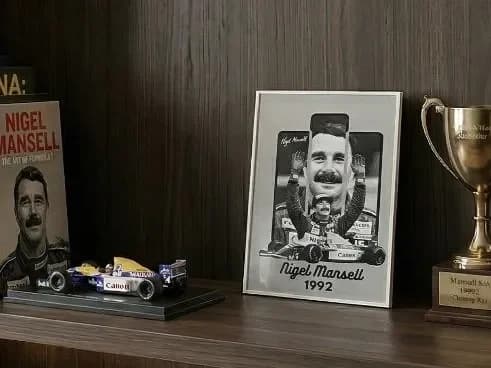 Nigel Mansell - HueForge by keko HueForge model: Nigel Mansell - HueForge by keko