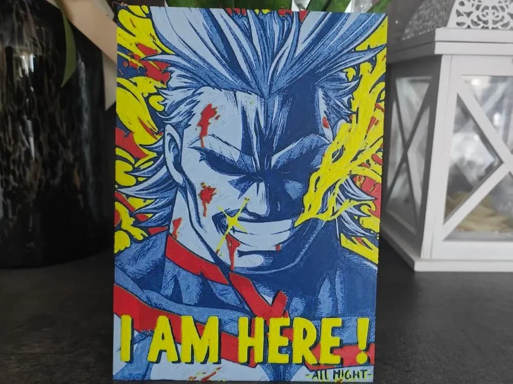 All Might My Hero Accademia Hueforge by S1M0N389 HueForge model: All Might My Hero Accademia Hueforge by S1M0N389
