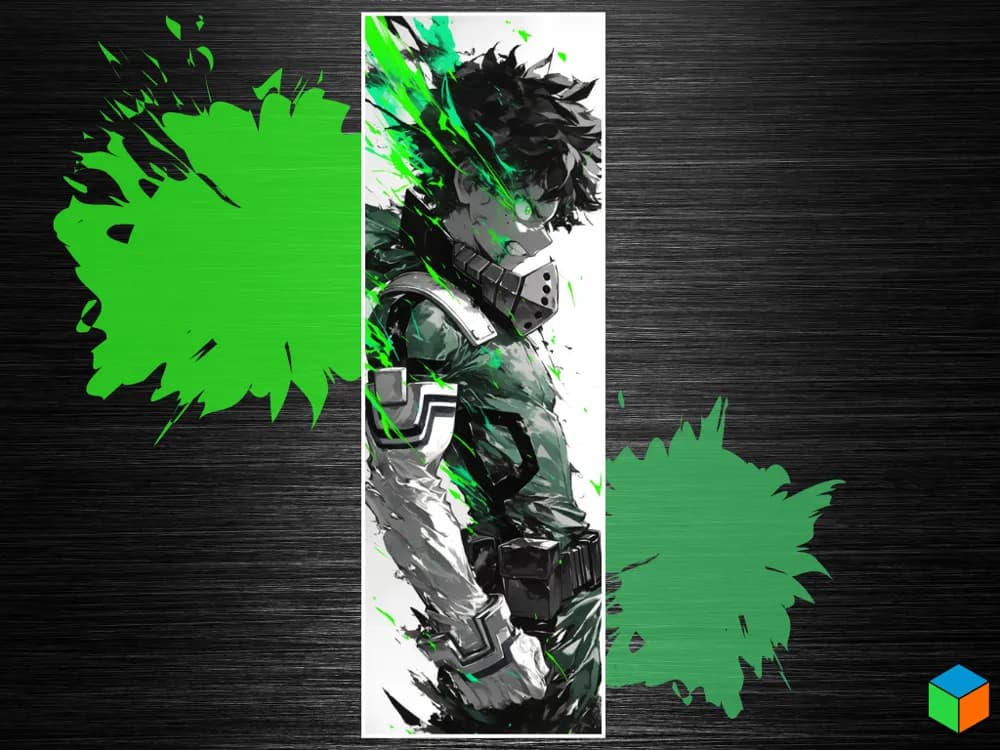 Vigilante Deku - My Hero Academia Bookmark by 3D Prints By Vic HueForge model: Vigilante Deku - My Hero Academia Bookmark by 3D Prints By Vic