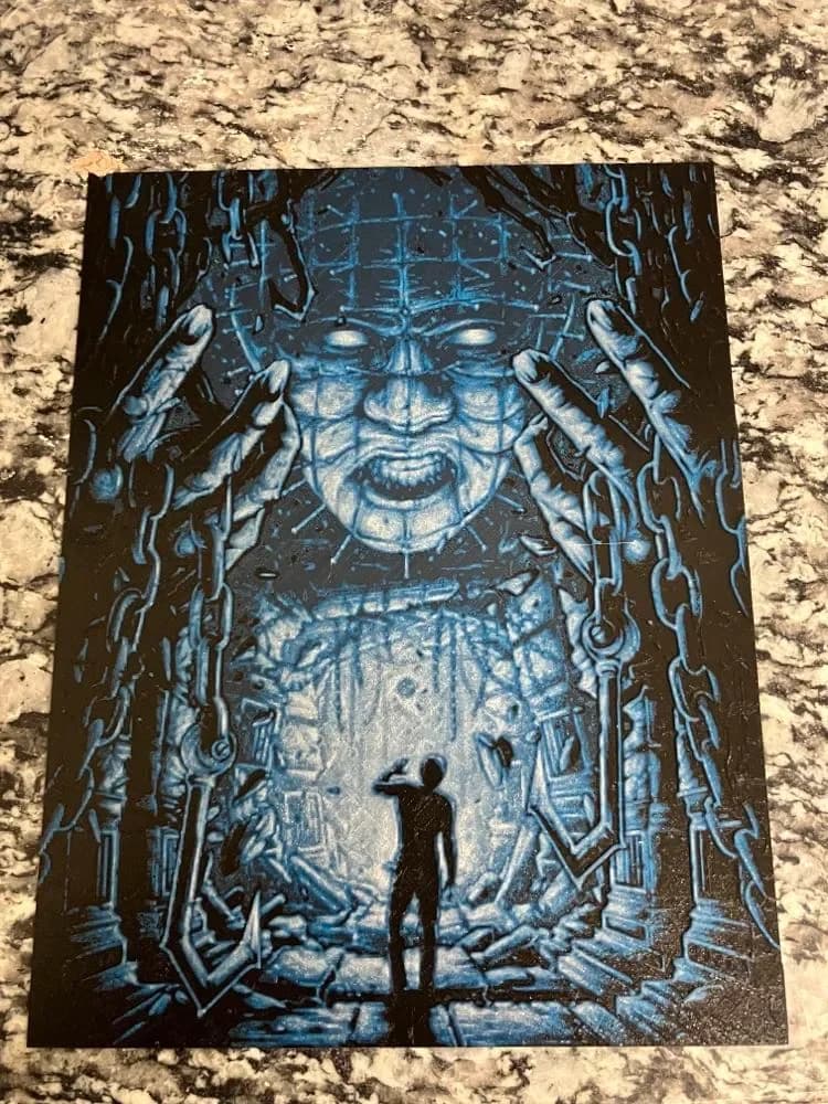 Hellraiser (HueForge print) by Houston713Texan HueForge model: Hellraiser (HueForge print) by Houston713Texan