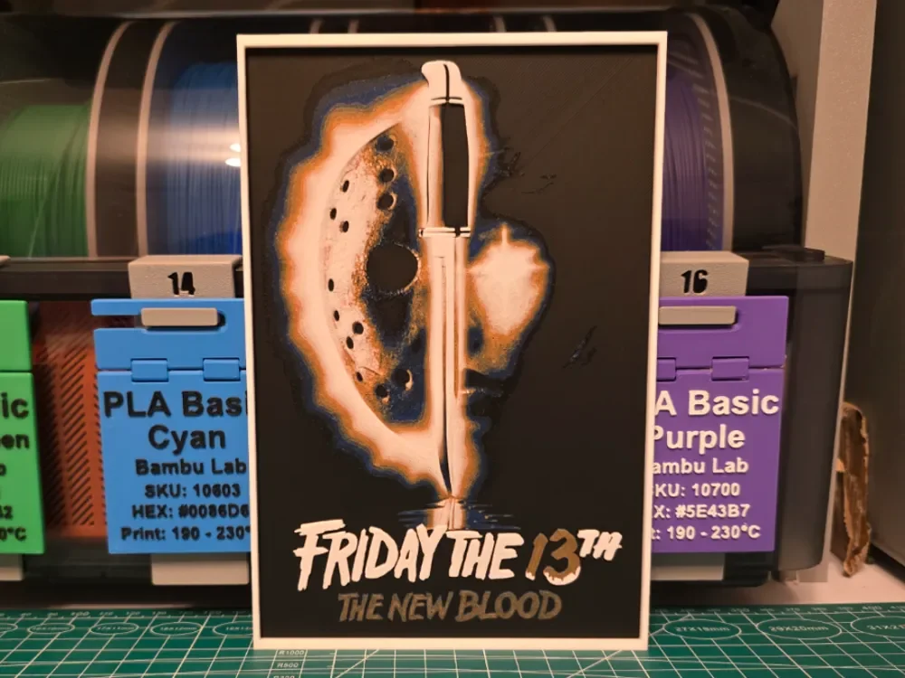 Friday the 13th Part VII: The New Blood - Hueforge by Lumpy3D HueForge model: Friday the 13th Part VII: The New Blood - Hueforge by Lumpy3D