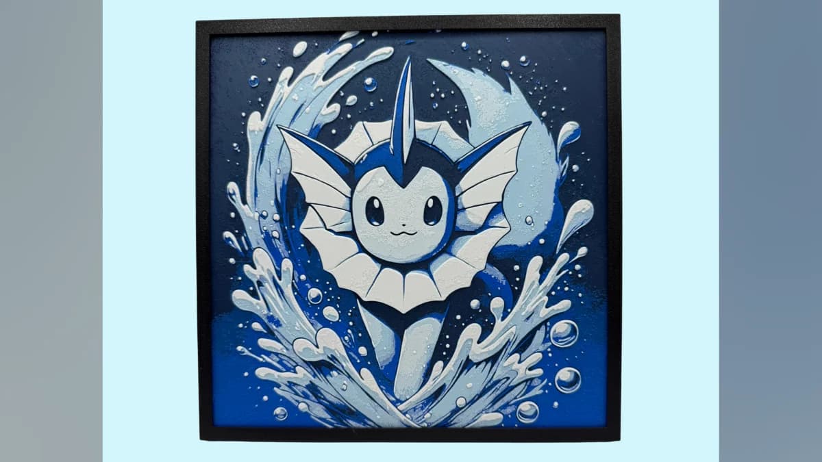 Vaporeon - Pokemon Hueforge by Canadian Gamer HueForge model: Vaporeon - Pokemon Hueforge by Canadian Gamer