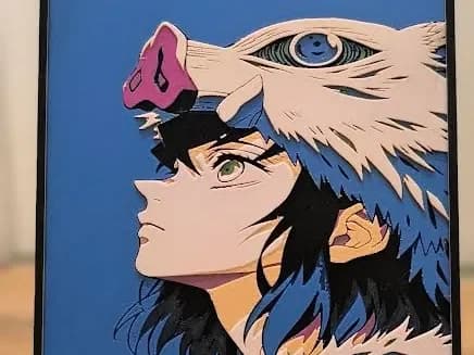 Inosuke hashibira by Dark behelit HueForge model: Inosuke hashibira by Dark behelit