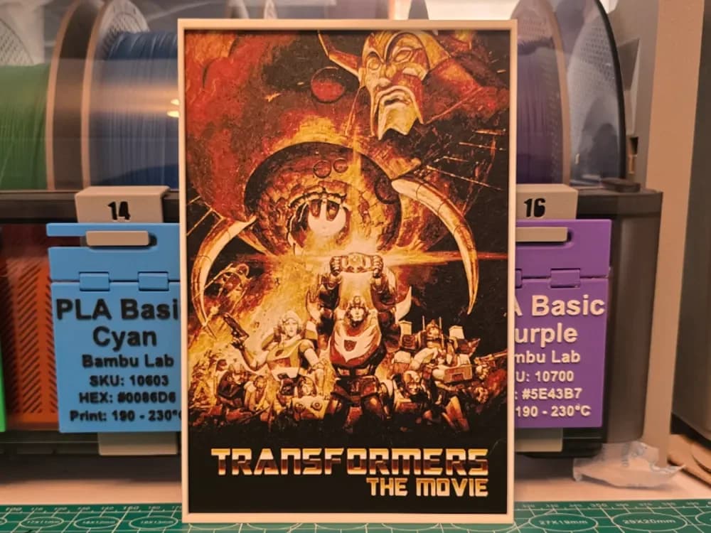 Transformers: The Movie (1986) - Hueforge Art by Lumpy3D HueForge model: Transformers: The Movie (1986) - Hueforge Art by Lumpy3D