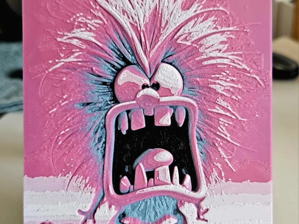 Pink Fuzzy Monster Pink Fuzzy Monster