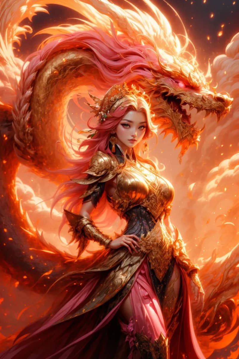 Red Dragon Girl - Hueforge by suaimondi HueForge model: Red Dragon Girl - Hueforge by suaimondi