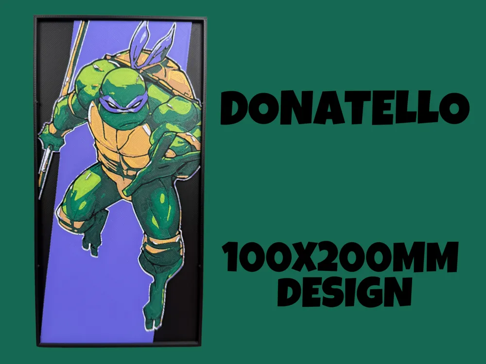 Donatello - Teenage Mutant Ninja Turtle by Canadian Gamer HueForge model: Donatello - Teenage Mutant Ninja Turtle by Canadian Gamer