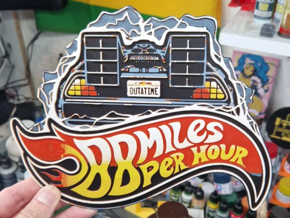 Back to the Future Hueforge - 88 Miles Back to the Future Hueforge - 88 Miles