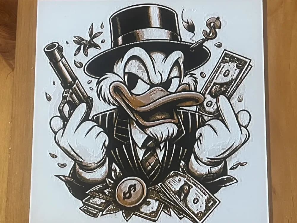 Donald duck hueforge by Morganja HueForge model: Donald duck hueforge by Morganja