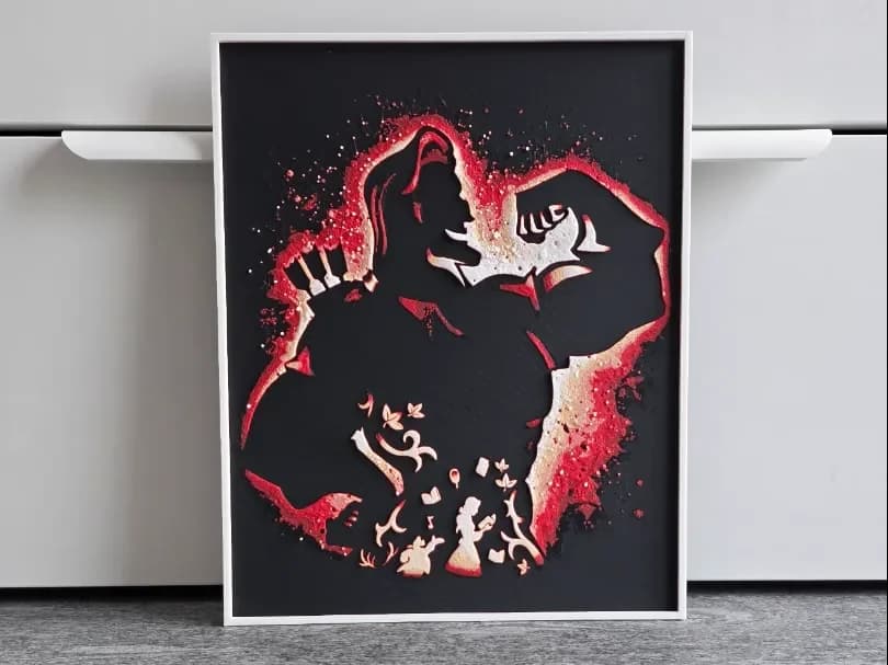 Disney Gaston Hueforge by RIVY3Dprint HueForge model: Disney Gaston Hueforge by RIVY3Dprint