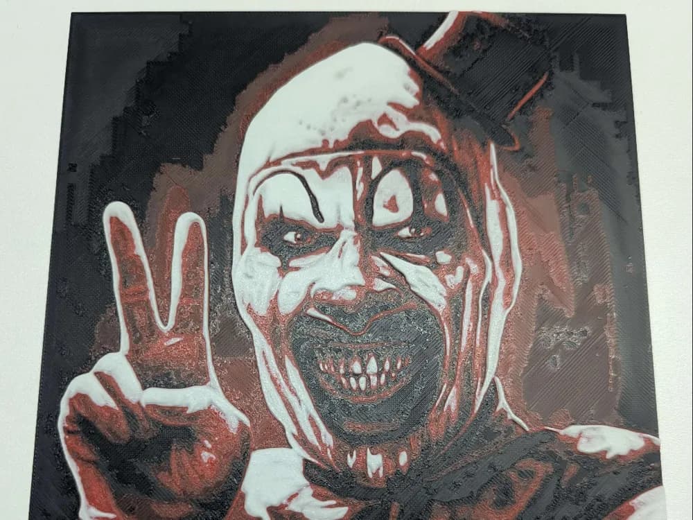 hueforge art the clown hueforge art the clown