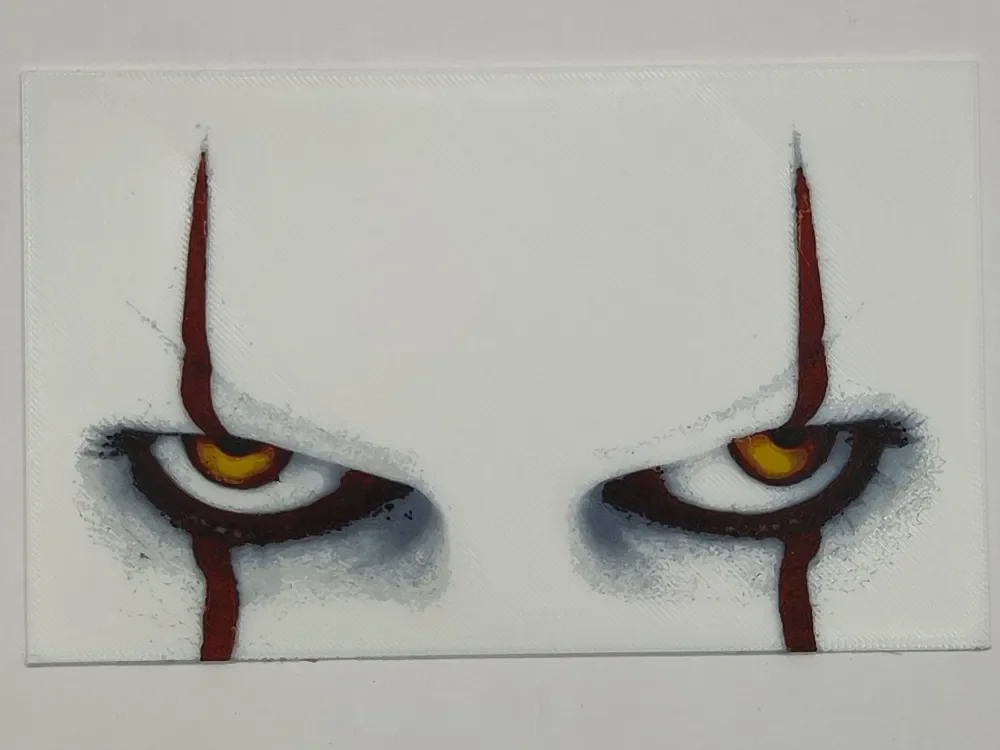 It - eyes of the clown - hueforge by Altf4-Formation HueForge model: It - eyes of the clown - hueforge by Altf4-Formation