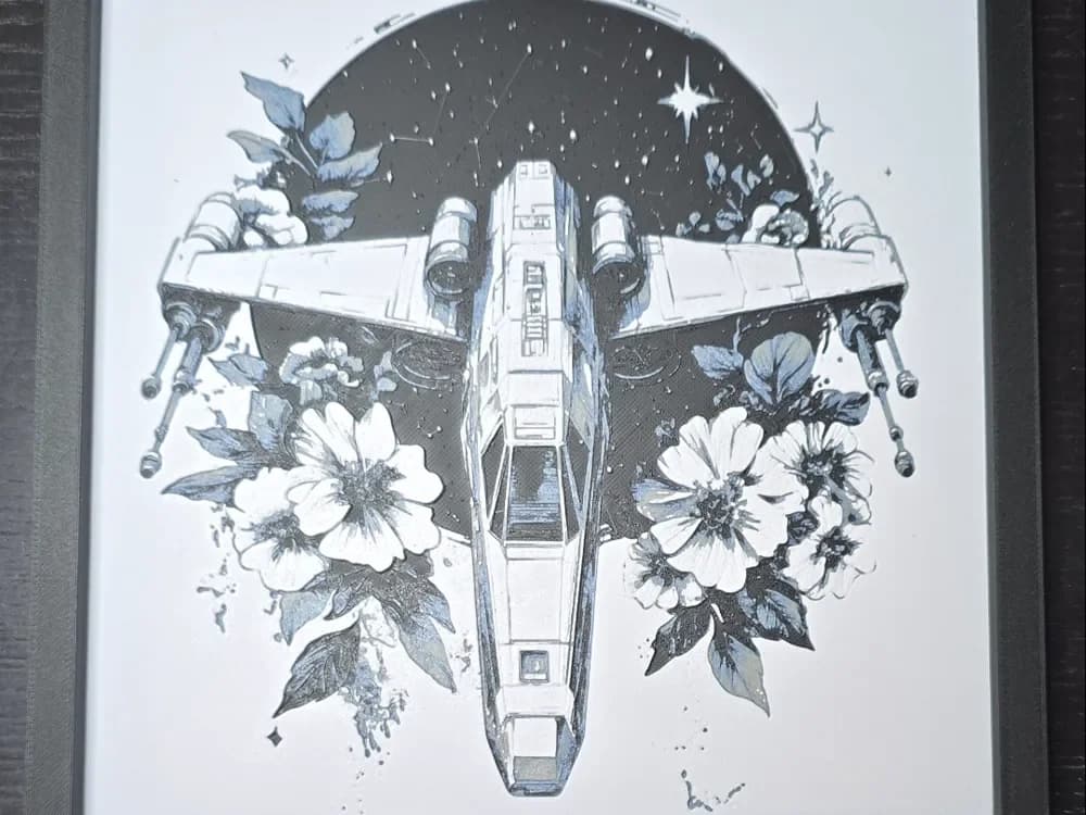 X-Wing Hueforge by Aprilk6366 HueForge model: X-Wing Hueforge by Aprilk6366