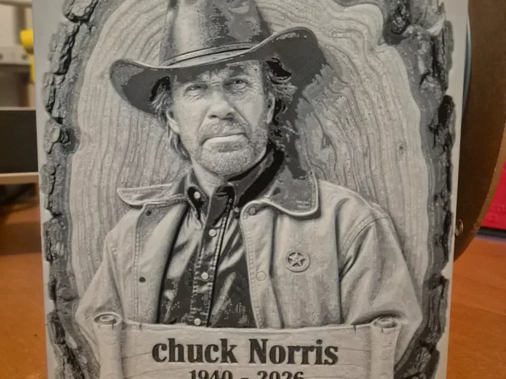 chuck norris tribute hueforge by Buntsta HueForge model: chuck norris tribute hueforge by Buntsta