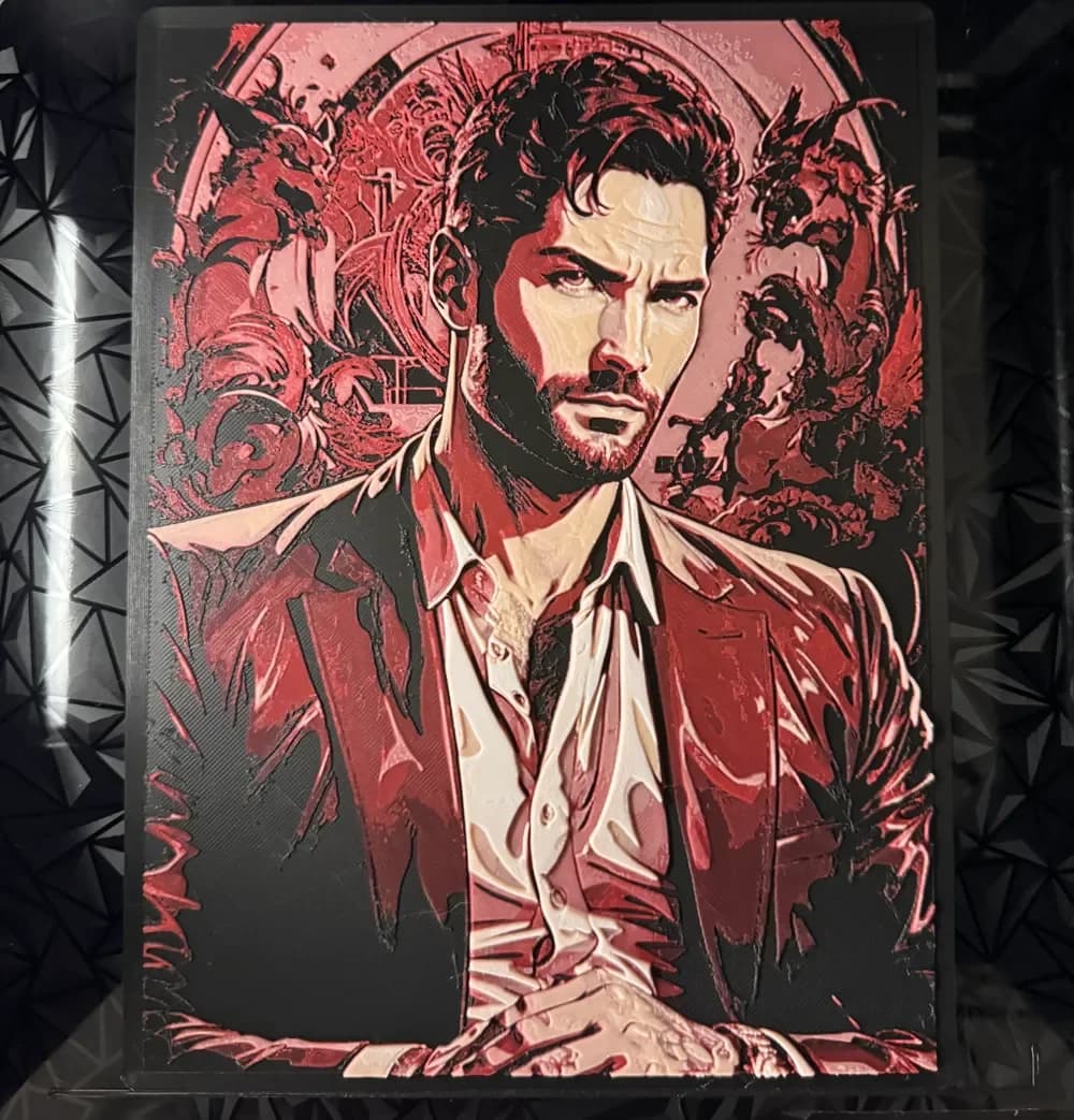Lucifer - Hueforge Print by cyanidesugar HueForge model: Lucifer - Hueforge Print by cyanidesugar