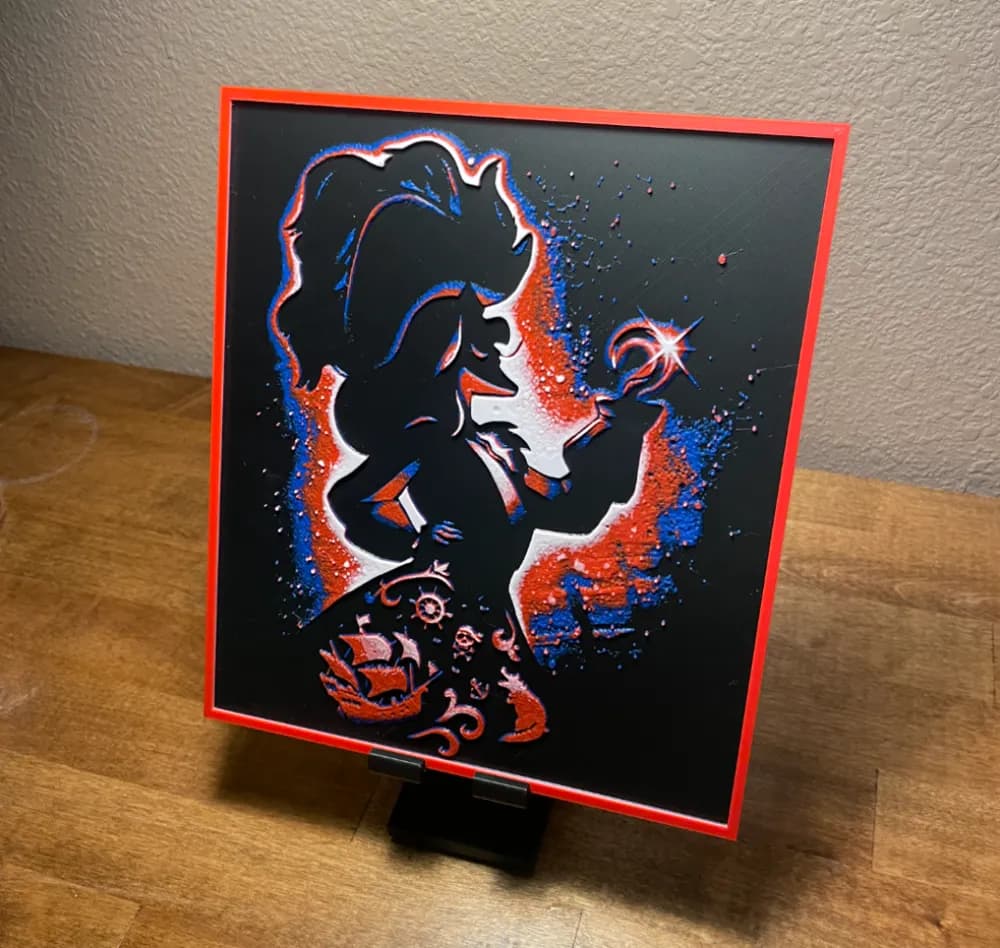 HueForge model: Hueforge - Disney - Captain Hook by Cloudy Nostalgia