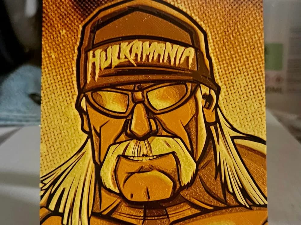 Hulk Hogan by Mano's 3d_Art HueForge model: Hulk Hogan by Mano's 3d_Art