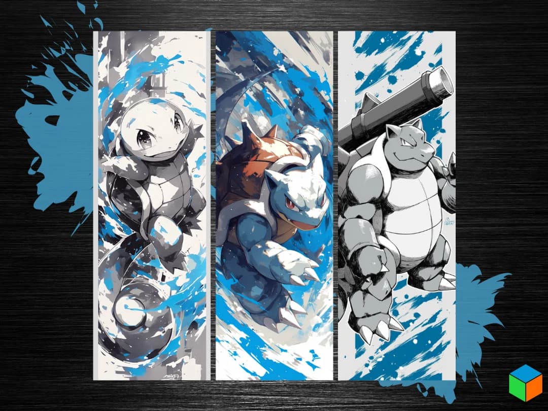 💧 Patreon Exclusive – Squirtle Evolution Bookmark Set is Here! 🐢💦 by 3D Prints By Vic HueForge model: 💧 Patreon Exclusive – Squirtle Evolution Bookmark Set is Here! 🐢💦 by 3D Prints By Vic