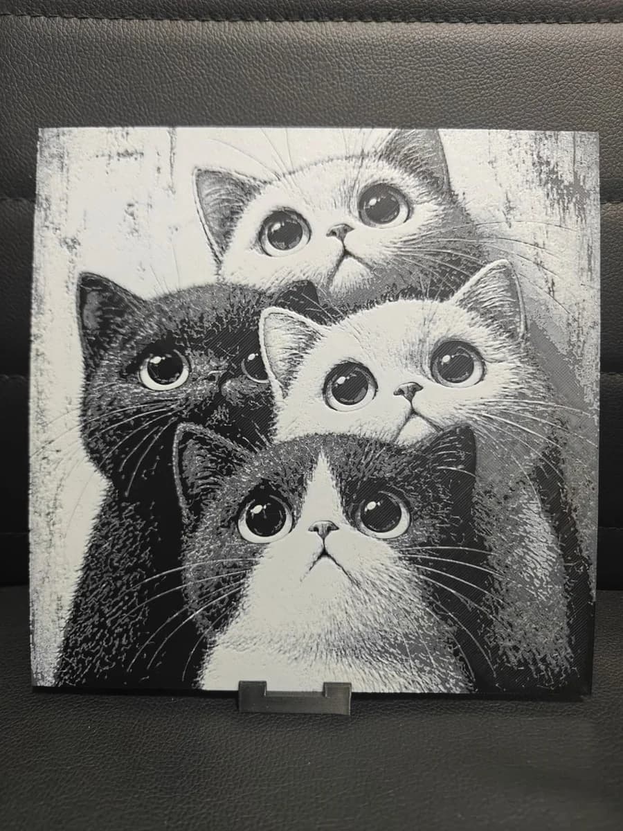 Lovely Cats by TheHueforgeLady HueForge model: Lovely Cats by TheHueforgeLady