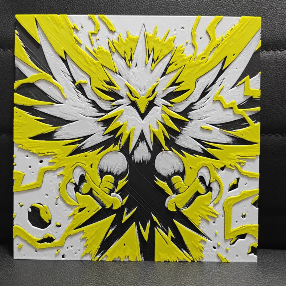 Zapdos by TheHueforgeLady HueForge model: Zapdos by TheHueforgeLady