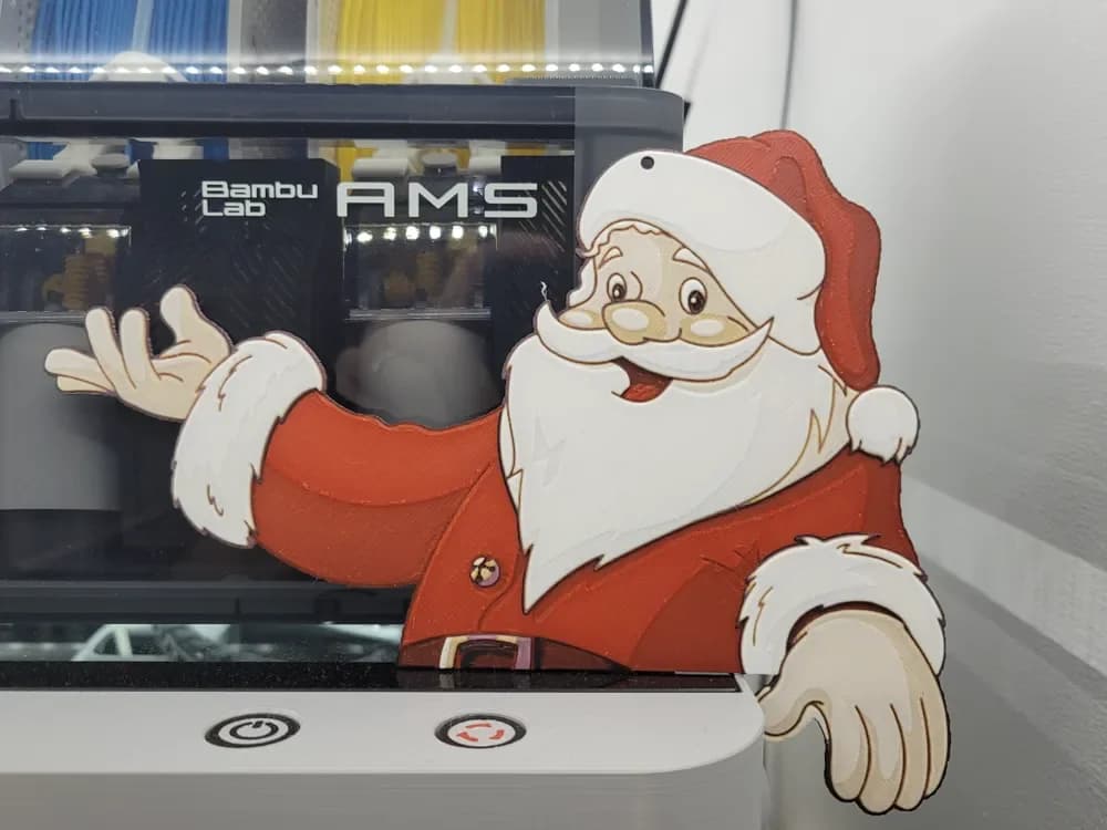 Santa Claus decoration - Hueforge_200x200 by Vincent111 HueForge model: Santa Claus decoration - Hueforge_200x200 by Vincent111