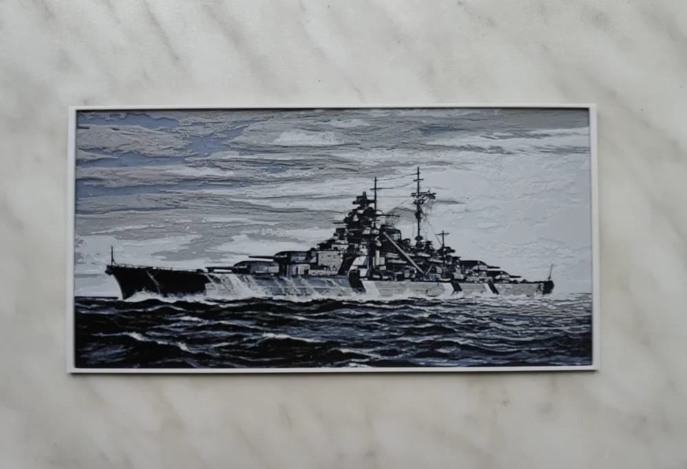 Bismarck - Hueforge by BeaN HueForge model: Bismarck - Hueforge by BeaN