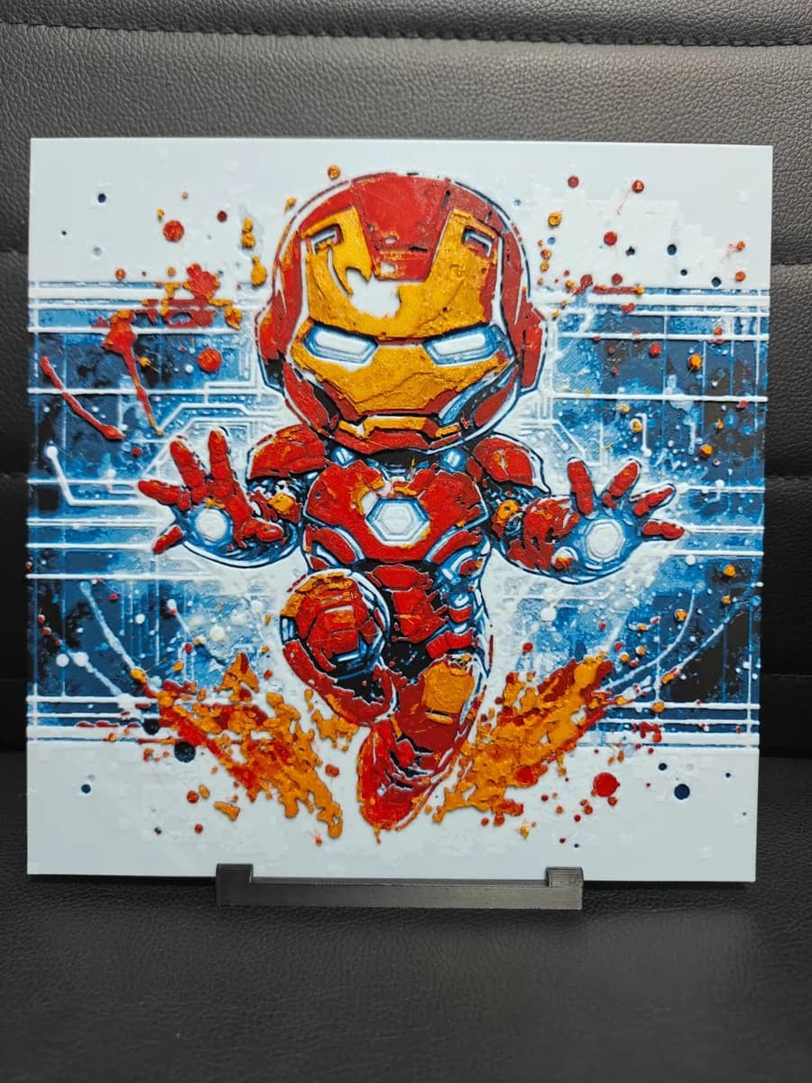 Iron Man Chibi by TheHueforgeLady HueForge model: Iron Man Chibi by TheHueforgeLady