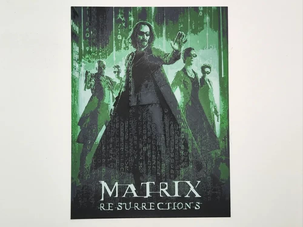 Matrix resurrections - hueforge by Altf4-Formation HueForge model: Matrix resurrections - hueforge by Altf4-Formation