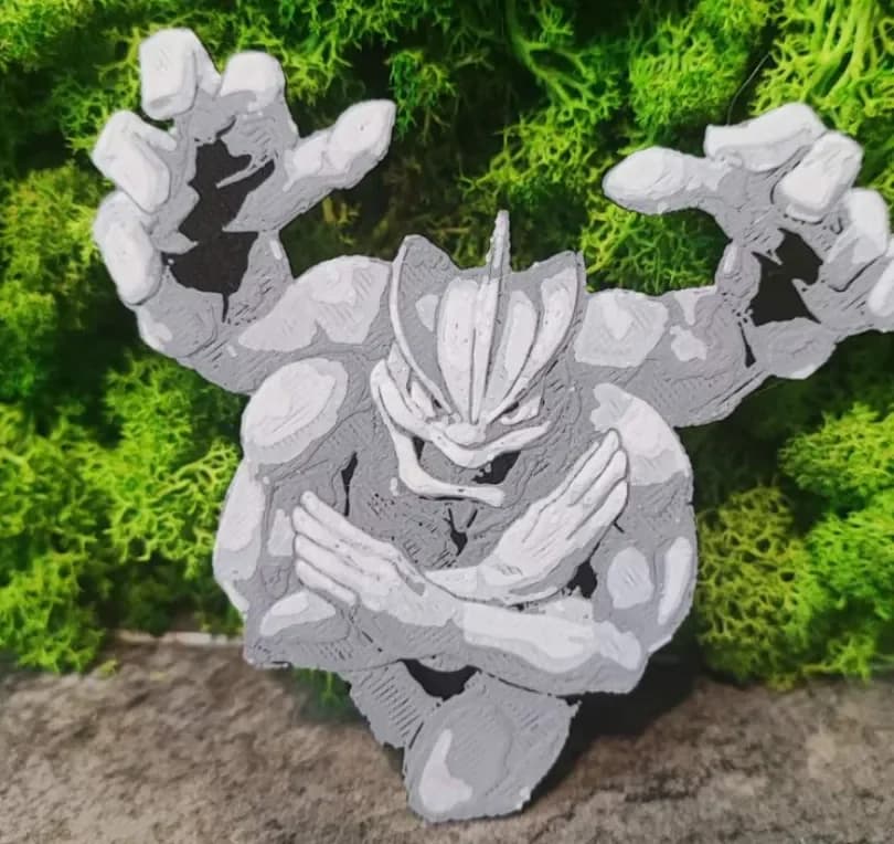 Machamp by Garuda3D HueForge model: Machamp by Garuda3D