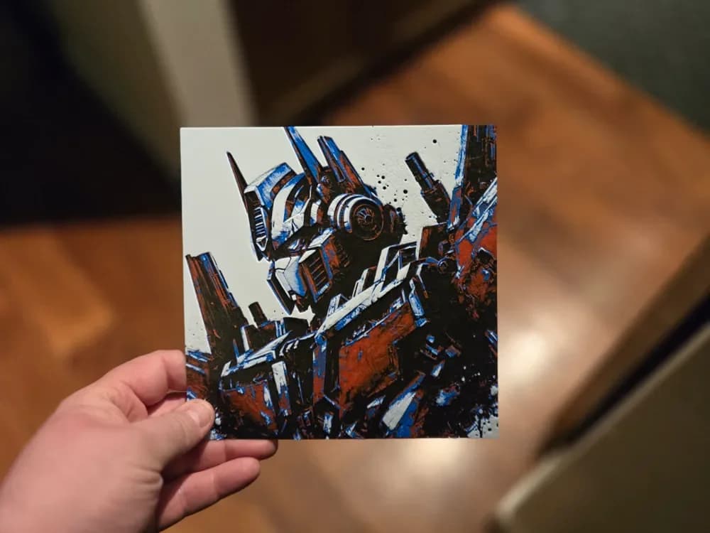 Graffiti Optimus Prime Hueforge by 3Ree Printing HueForge model: Graffiti Optimus Prime Hueforge by 3Ree Printing