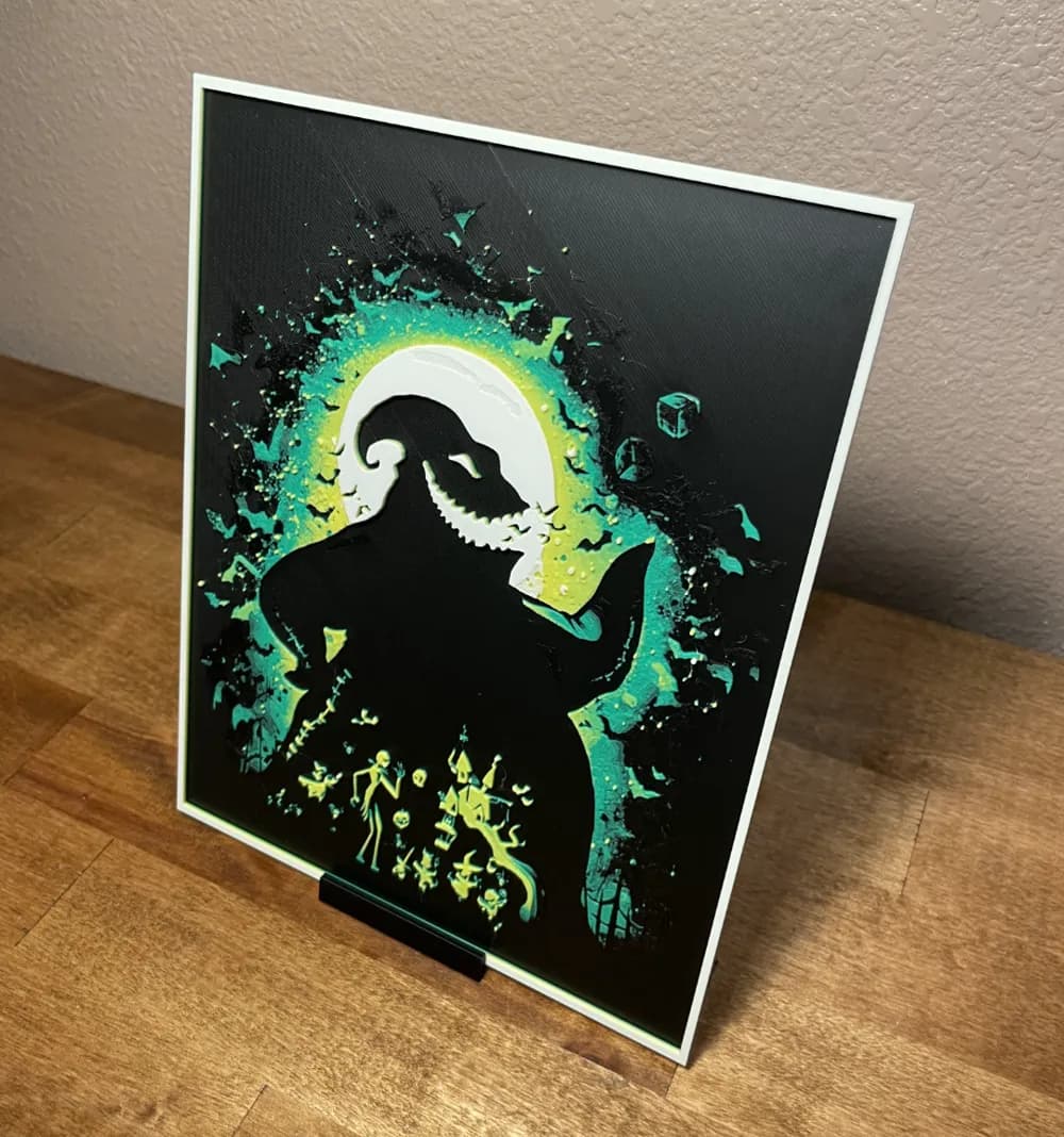 HueForge model: Disney - Oogie Boogie (better quality) by Cloudy Nostalgia