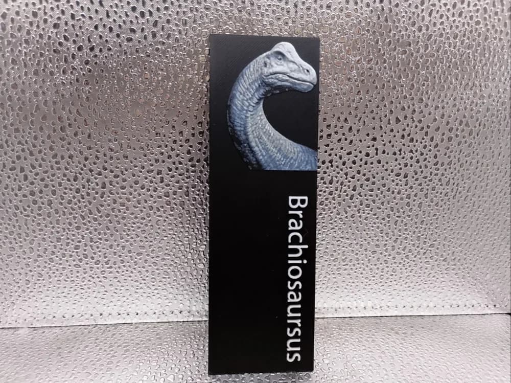 Brachiosaursus Bookmark hueforge by Borishotch Industries HueForge model: Brachiosaursus Bookmark hueforge by Borishotch Industries