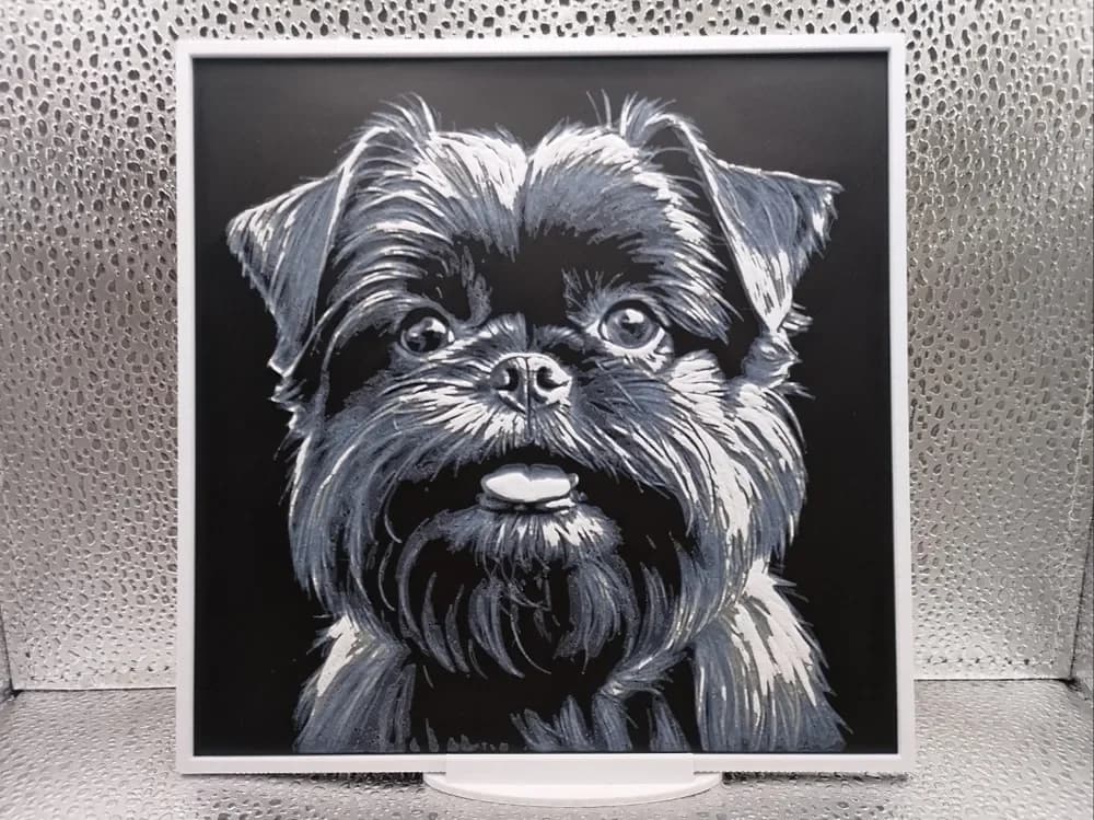 Affenpinscher Hueforge by Borishotch Industries HueForge model: Affenpinscher Hueforge by Borishotch Industries