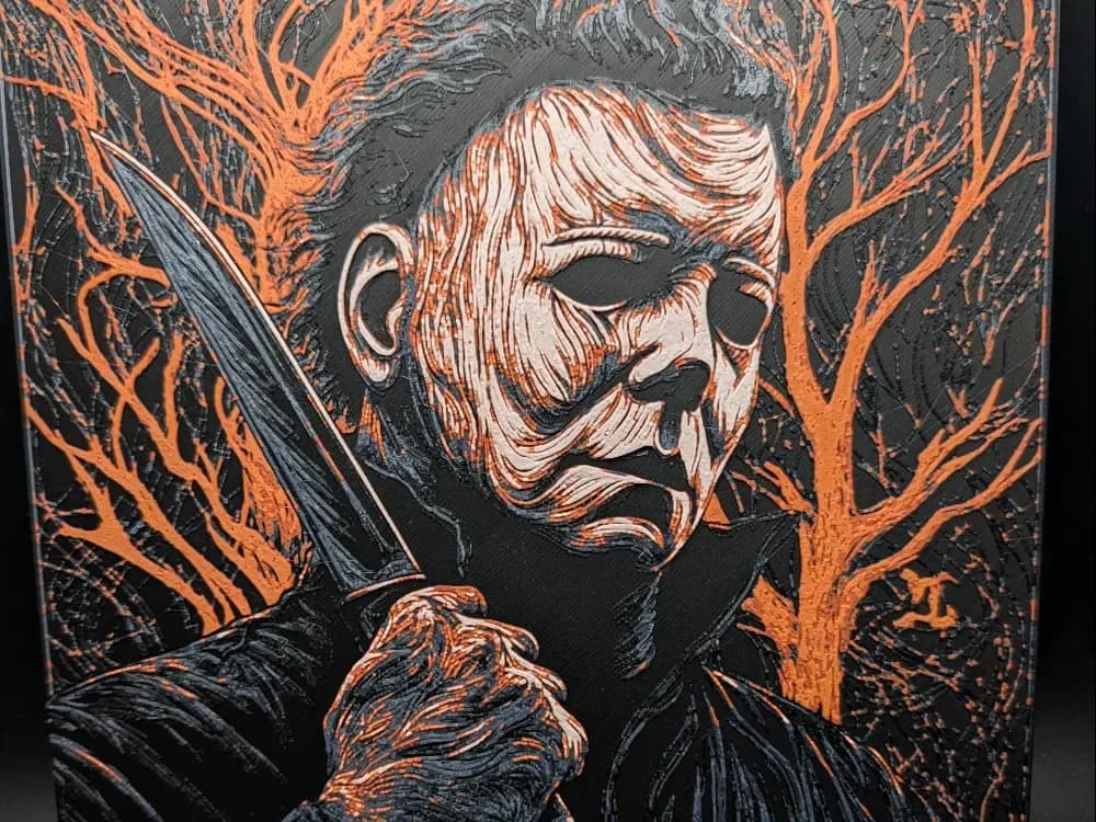 HueForge model: Michael Myers Hueforge by the_bearded_jedi