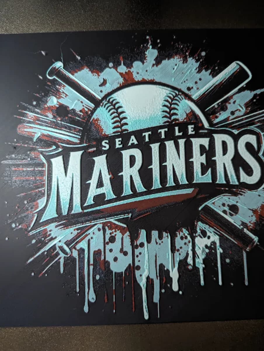Seattle Mariners Hueforge by the_bearded_jedi HueForge model: Seattle Mariners Hueforge by the_bearded_jedi