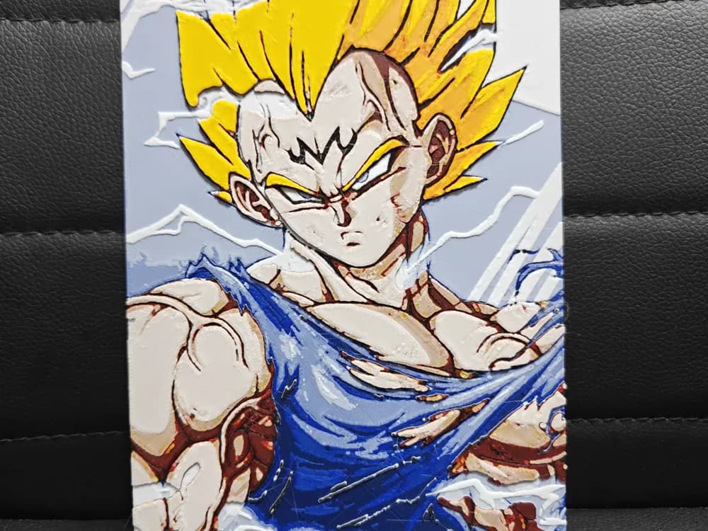 HueForge model: Majin Vegeta 1 AMS only by TheHueforgeLady