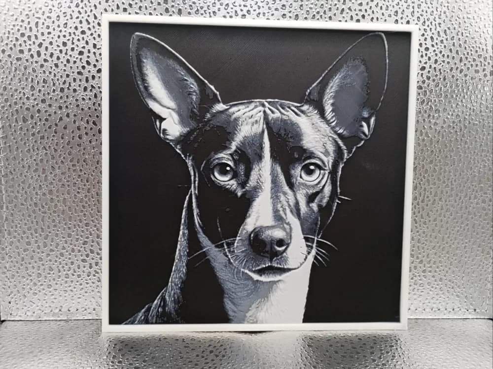 Basenji – Hueforge by Borishotch Industries HueForge model: Basenji – Hueforge by Borishotch Industries