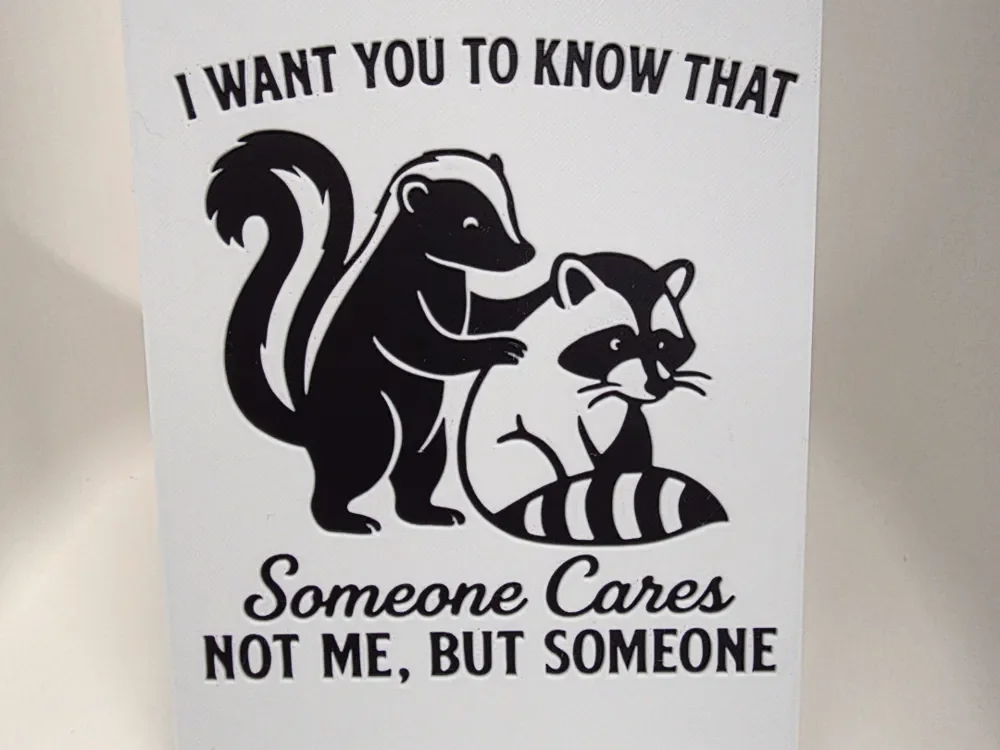 Someone Cares Hueforge by Morganja HueForge model: Someone Cares Hueforge by Morganja