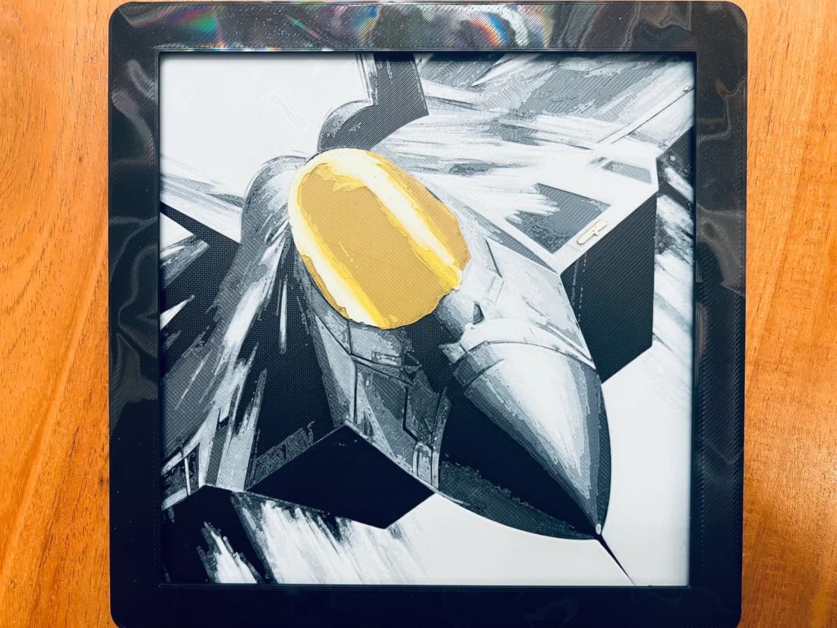 HueForge model: F-22 by JustBe 3D Printing