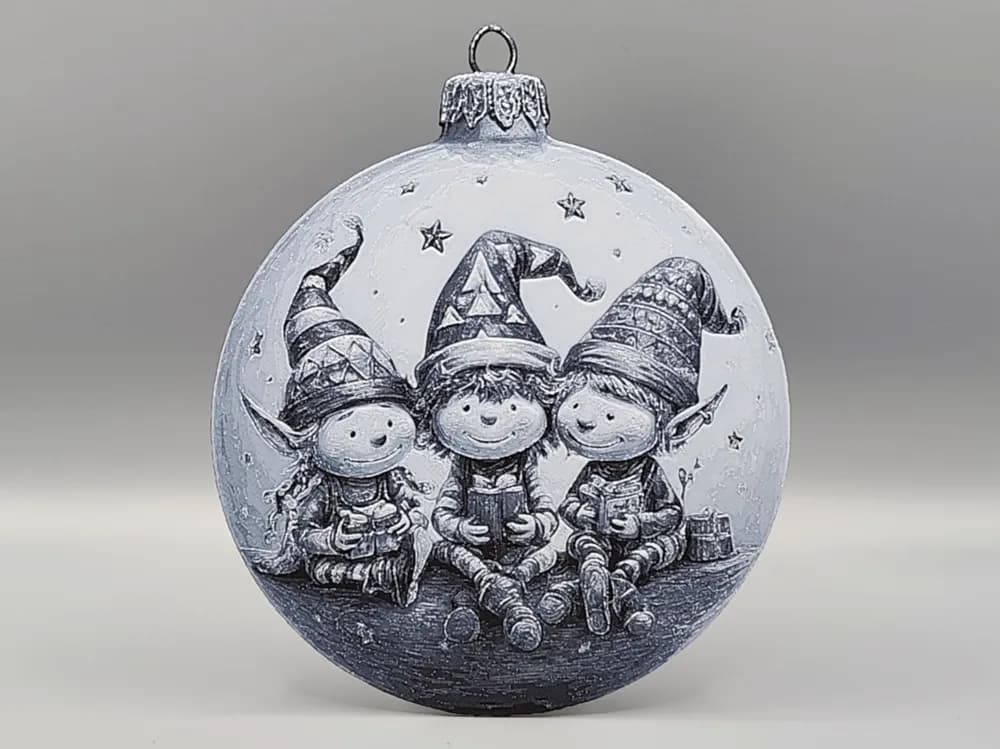 Santa's Elves Christmas Decoration Ornament 2 Santa's Elves Christmas Decoration Ornament 2