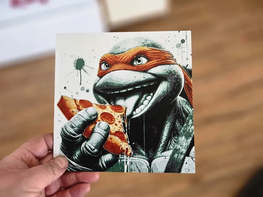 Graffiti TMNT (Michelangelo) Hueforge by 3Ree Printing HueForge model: Graffiti TMNT (Michelangelo) Hueforge by 3Ree Printing